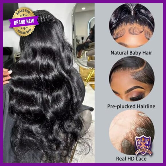20 Inch Human Hair Lace Front Wig 250% Density Body Wave Glueless main image 6